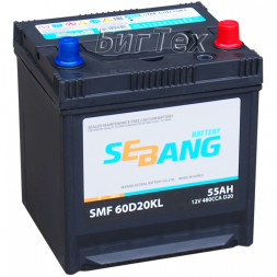 Аккумулятор автомобильный SEBANG SMF 60D20KL 55 Ач