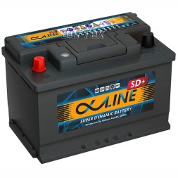 Аккумулятор автомобильный ALPHALINE SD+ MF57513 75 Ач 750A пр. пол.
