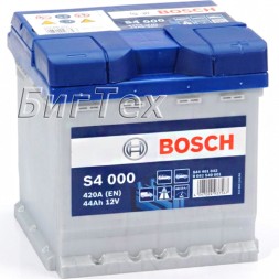 Аккумулятор автомобильный BOSCH S4 000 44 Ач Аккумулятор автомобильный BOSCH S4 000 44 Ач