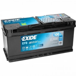 Аккумулятор автомобильный EXIDE EFB Start-Stop EL1000 100 Ач Аккумулятор автомобильный EXIDE EFB Start-Stop EL1000 100 Ач