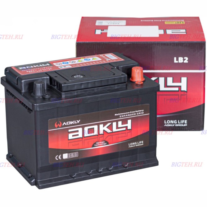 Аккумулятор автомобильный AOKLY 56219MF L2 62Ah 1