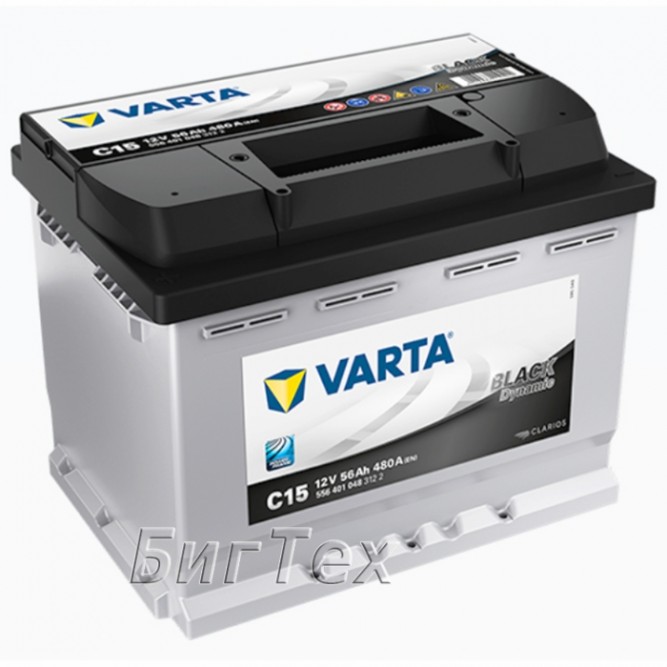 Аккумулятор автомобильный VARTA Black Dynamic C15, 56 Ач