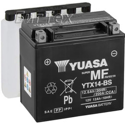 Мото аккумулятор YUASA AGM YTX14-BS 12.6 Ач