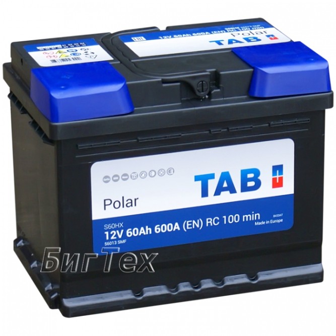 Аккумулятор автомобильный TAB Polar S60HX 60 Ач