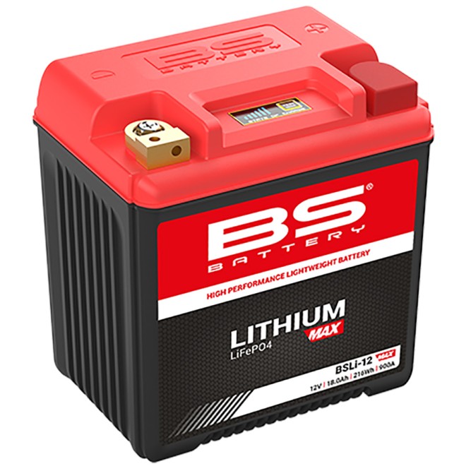 Мото аккумулятор литиевый BS LITHIUM LiFePO4 BSLI-12 MAX 18Ah 