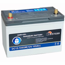 Аккумулятор тягово-стартовый Dekarouse DC12-105GM GEL 105Ah 600A