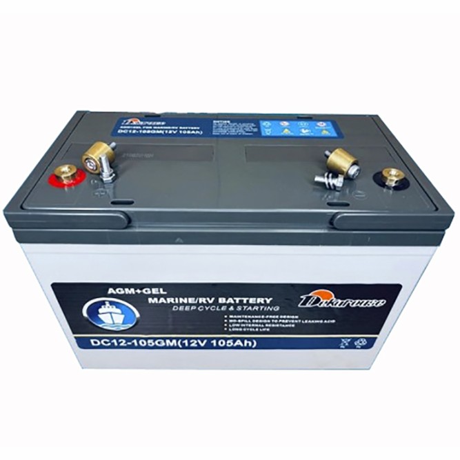 Аккумулятор тягово-стартовый Dekarouse DC12-105GM GEL 105Ah 600A