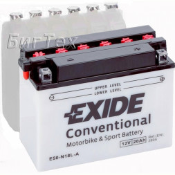 Мото аккумулятор EXIDE E50-N18L-A 20 Ач