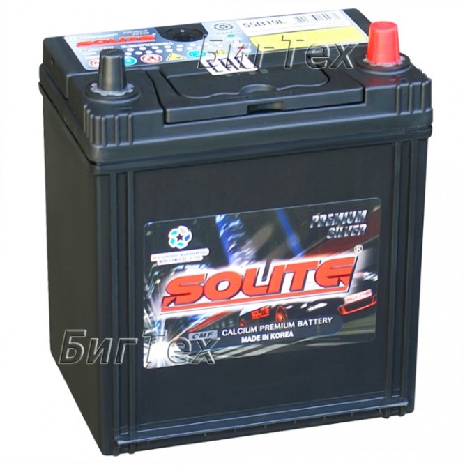 Аккумулятор автомобильный SOLITE Silver 55B19L 50 Ач (бортик)