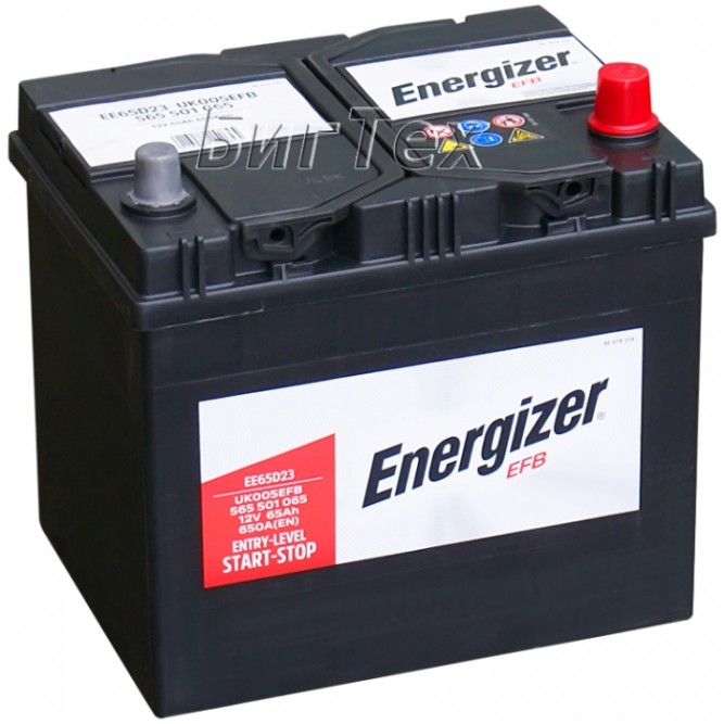 Аккумулятор автомобильный ENERGIZER EFB EE65D23 65 Ач