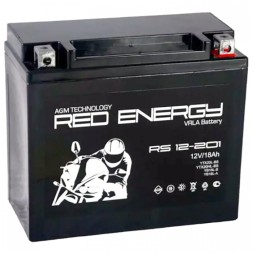 Мото аккумулятор RED ENERGY RS 12201 AGM 18 Ач