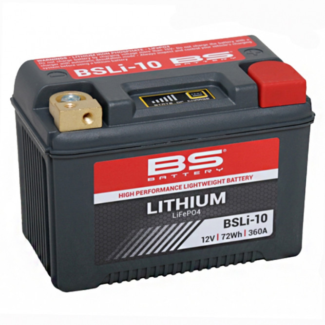 Мото аккумулятор литиевый BS LITHIUM LiFePO4 BSLI-10 7.5Ah 