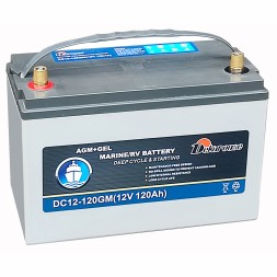 Аккумулятор тягово-стартовый Dekarouse DC12-120GM GEL 120Ah 700A