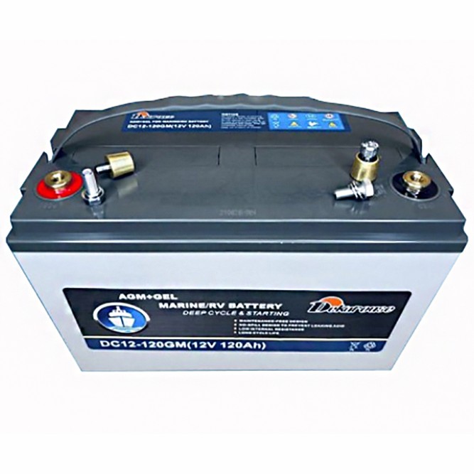 Аккумулятор тягово-стартовый Dekarouse DC12-120GM GEL 120Ah 700A