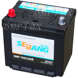 Аккумулятор автомобильный SEBANG 75D23KR 65 Ач