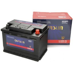 Аккумулятор автомобильный OURSUN DIN L3 70Ач 670А о.п.