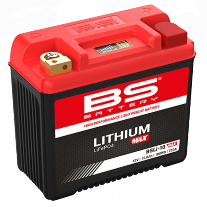 Мото аккумулятор литиевый BS LITHIUM LiFePO4 BSLI-10 MAX 15Ah 