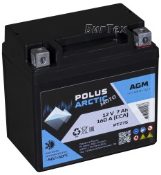 Мото аккумулятор POLUS ARCTIC MOTO AGM 7Ач 160А (PTZ7S)