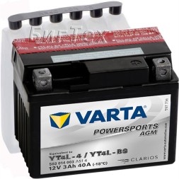 Мото аккумулятор VARTA Powersports AGM YT4L-BS 3 Ач