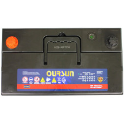 Аккумулятор автомобильный OURSUN JIS MF 105D31L 90Ач 730А обр.пол.
