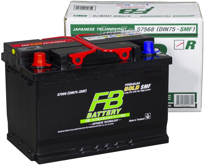 Аккумулятор автомобильный FB Gold SMF DIN LN3R 75Ач 680А п/п