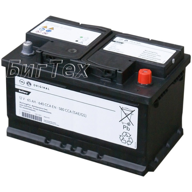 Аккумулятор автомобильный Original Battery GM Opel 65Ah