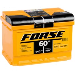 Аккумулятор автомобильный FORSE, 60 Ah 640А (низкий)