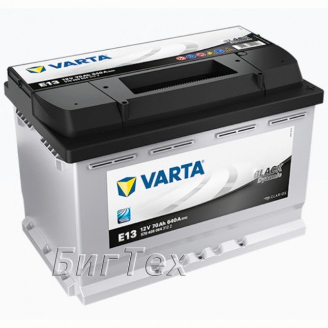 Аккумулятор автомобильный VARTA Black Dynamic E13, 70 Ач