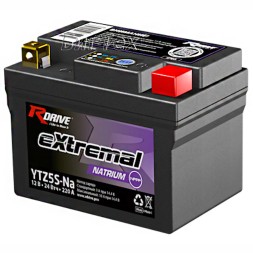 Мото аккумулятор натрий-ионный RDrive eXtremal Natrium YTZ5S-Na 24Втч 220А