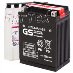 Мото аккумулятор GS GTX14AH-BS 12.6 Ач