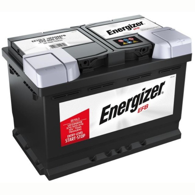 Аккумулятор автомобильный ENERGIZER EFB EE70L3 70 Ач