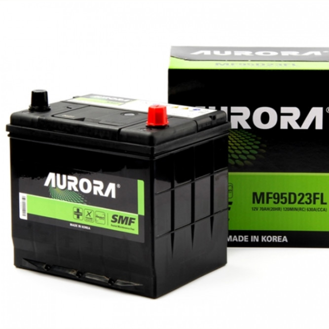 Аккумулятор автомобильный AURORA JIS MF95D23FL 70 Ач 630A