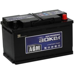 Аккумулятор автомобильный AOKLY AGM 80Ah 780A о.п.