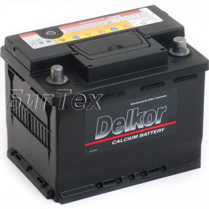 Аккумулятор автомобильный Delkor 56030 60 Ач