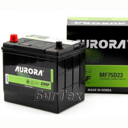 Аккумулятор автомобильный AURORA JIS MF75D23R 65ач, 580A