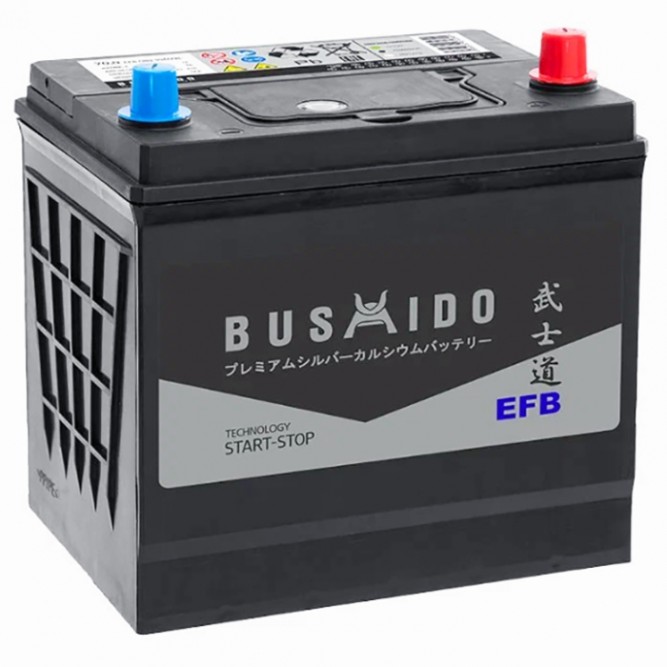 Аккумулятор автомобильный BUSHIDO EFB Start Stop Q85 95D23L 70 Ач