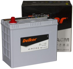 Аккумулятор автомобильный Delkor AGM S46B24R 45Ач 370А п/п
