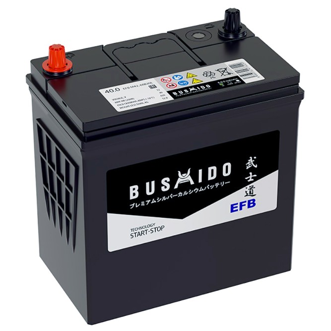 Аккумулятор автомобильный BUSHIDO EFB Start Stop 60B20L 40 Ач