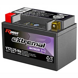Мото аккумулятор натрий-ионный RDrive eXtremal Natrium YTZ12S-Na 36Втч 300А