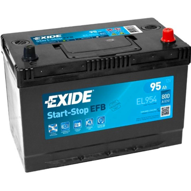 Аккумулятор автомобильный Exide EFB Start-Stop EL954 95 Ач
