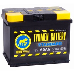 Аккумулятор автомобильный TYUMEN STANDART 60 Ач Аккумулятор автомобильный TYUMEN STANDART 60 Ач
