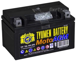 Мото аккумулятор TYUMEN AGM 6МТС-7 7Ач 95А п.п.