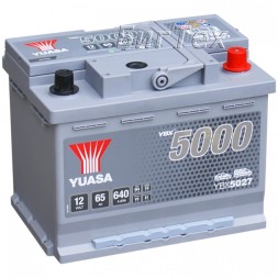Аккумулятор автомобильный YUASA YBX5027 Silver 65 Ач Аккумулятор автомобильный YUASA YBX5027 Silver 65 Ач