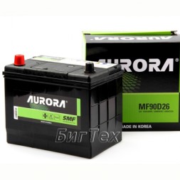 Аккумулятор автомобильный AURORA JIS MF90D26R 72 Ач 630A