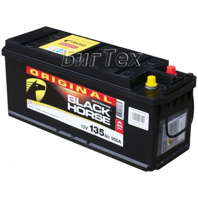 Аккумулятор Black Horse 6СТ 135 Ач