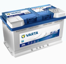 Аккумулятор автомобильный VARTA Blue Dynamic EFB N80 80 Ач Аккумулятор автомобильный VARTA Blue Dynamic EFB N80 80 Ач