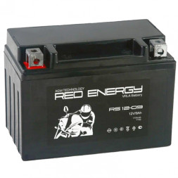Мото аккумулятор RED ENERGY RS 1209 AGM (YTX9-BS) 9 Ач