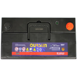 Аккумулятор автомобильный OURSUN JIS MF 125D31R 100Ач 800А прям.пол.