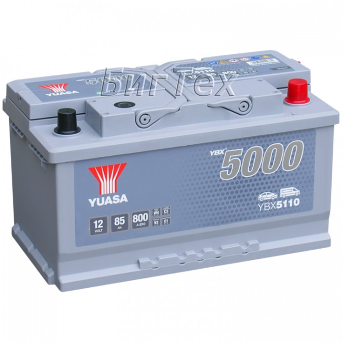 Аккумулятор автомобильный YUASA YBX5110 Silver 85 Ач