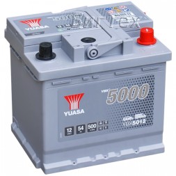 Аккумулятор автомобильный YUASA YBX5012 Silver 54 Ач Аккумулятор автомобильный YUASA YBX5012 Silver 54 Ач
